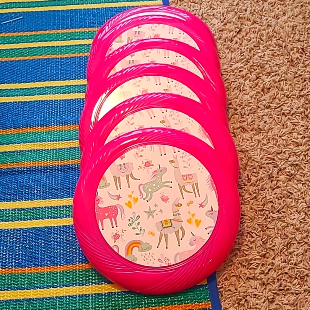 Throw and Catch Flying Disc Unicorn pattern